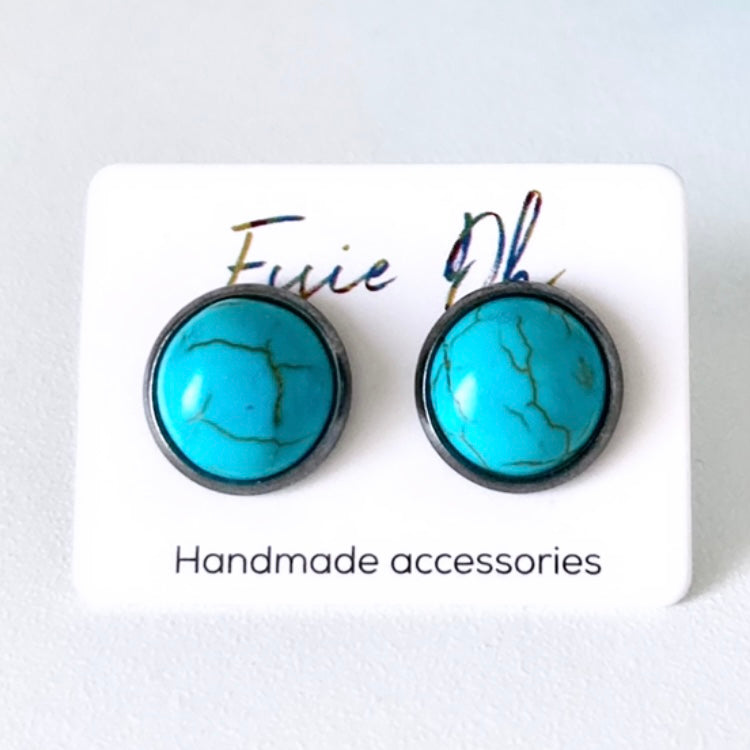 Ahiga Earrings (Turquoise Stone)
