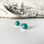 Ahiga small stud Earrings (Turquoise Stone)